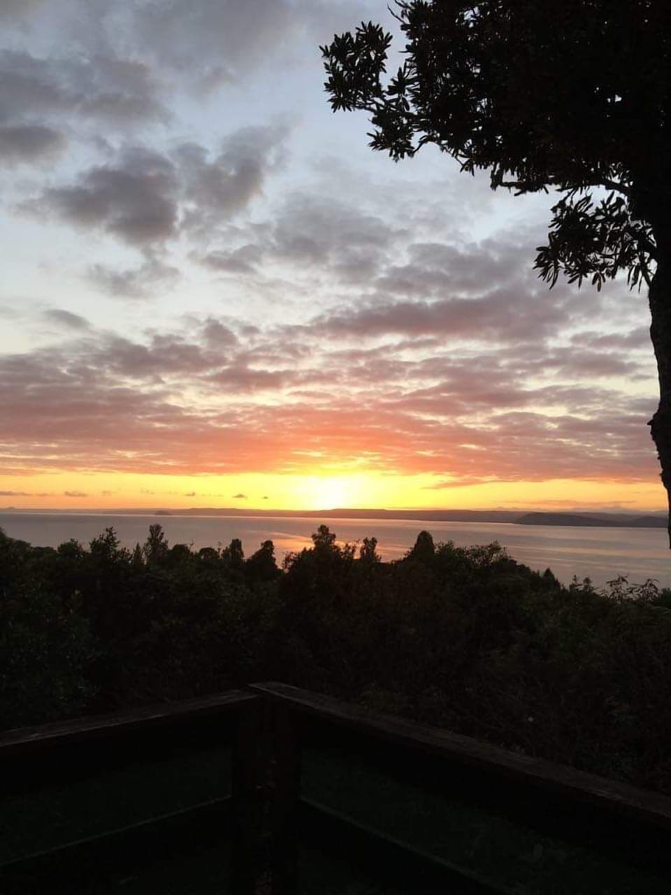 Sunrise from the deck