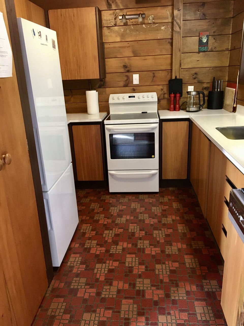 Kitchen with dishwasher, oven & fridge/feeezer