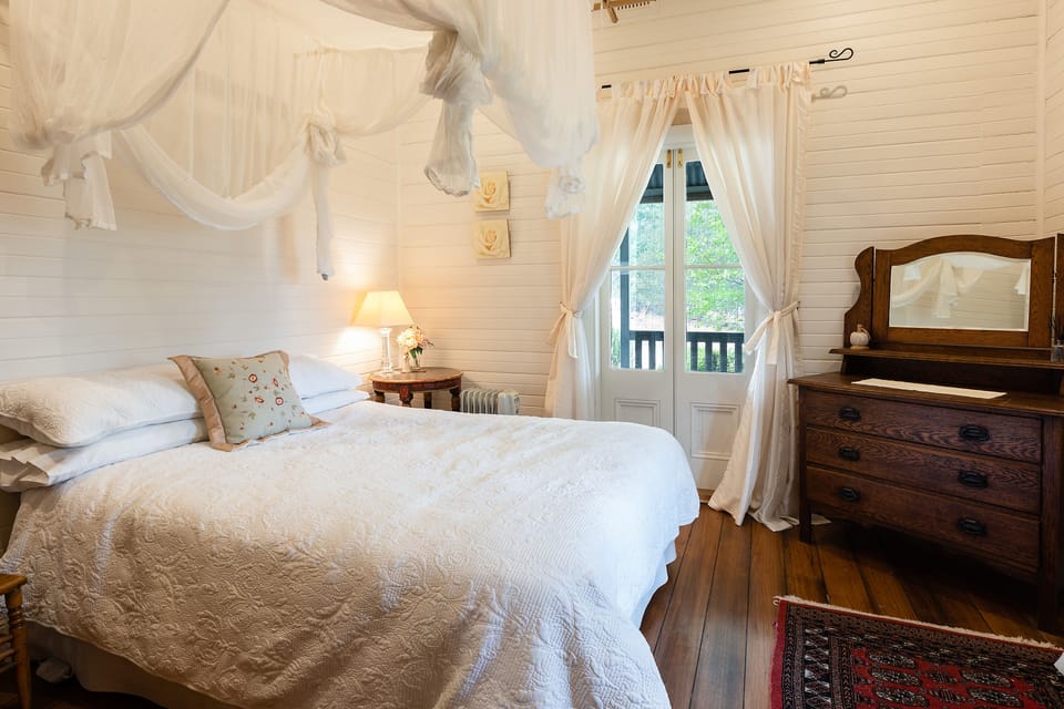Bedroom two mirrors bedroom one and is packed with antique charm and comfort. 