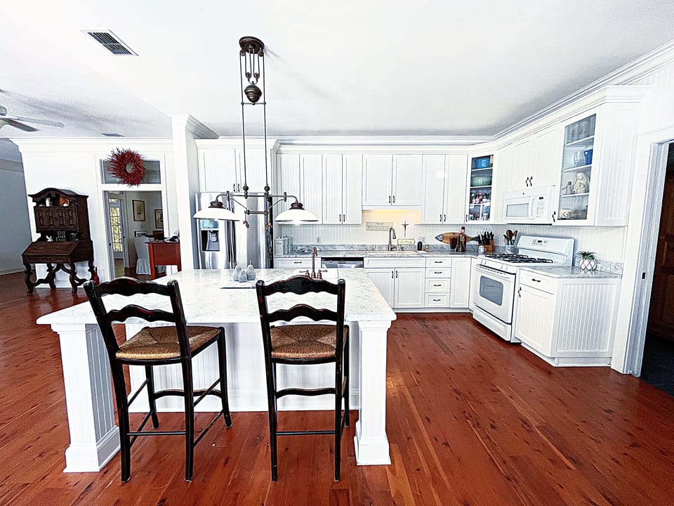 Kitchen View: Fully stocked kitchen