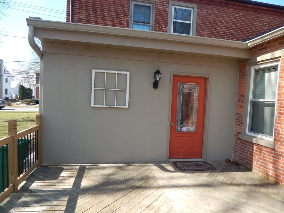 back door to deck 