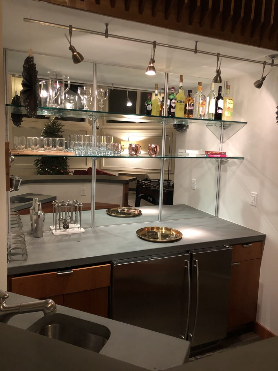 Wet bar in the Great Room