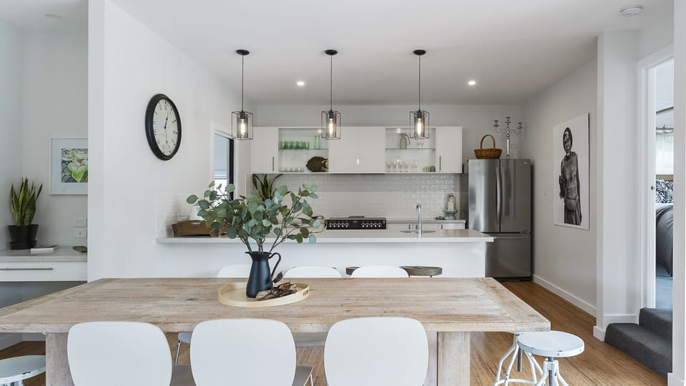 Open plan dining area
