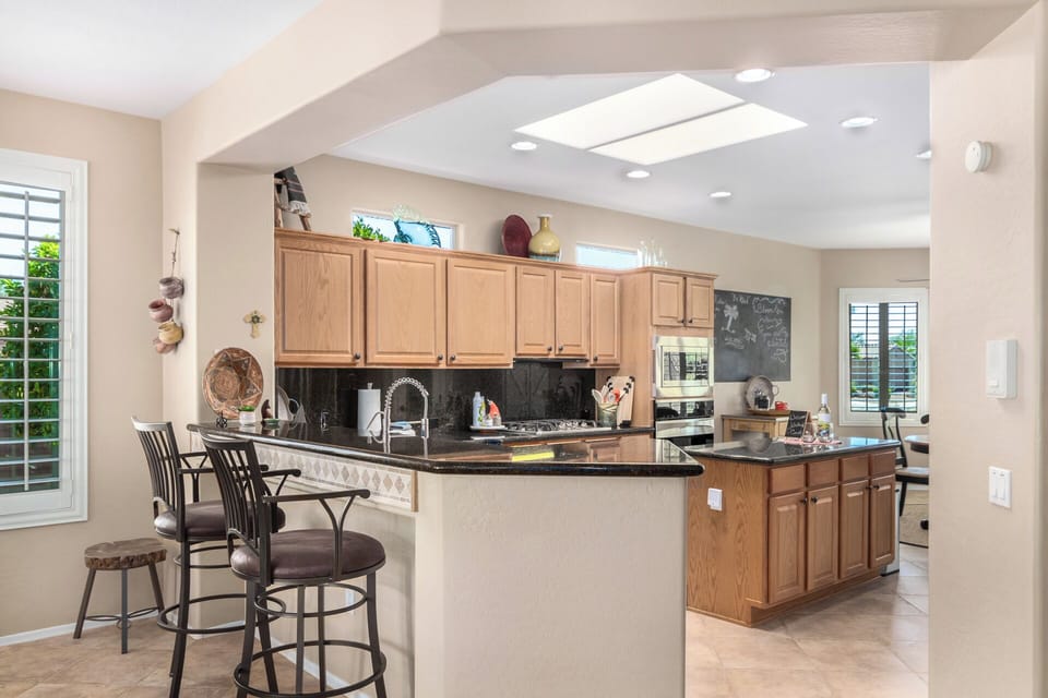 This is where you'll all gather - in the light-filled, stunning, cooks kitchen