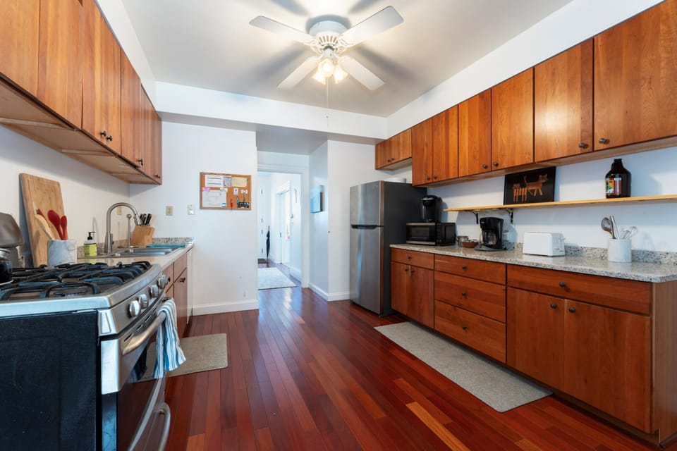 Kitchen with view toward front door
