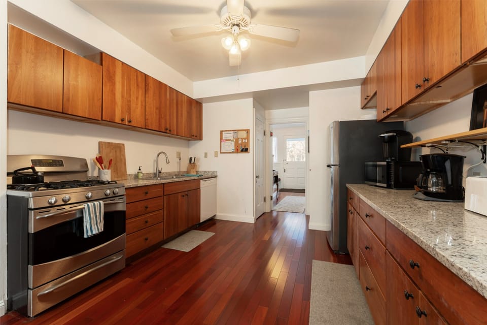 Kitchen with view toward front door
