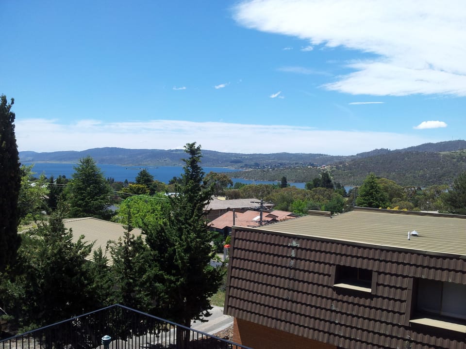 View from balcony of Lake Jindabyne