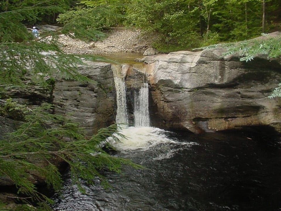Swimming at one of the Area Water Falls