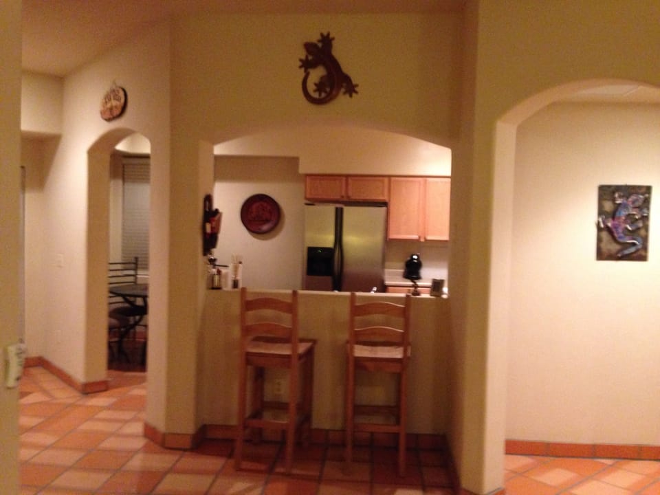 View of kitchen from living room
