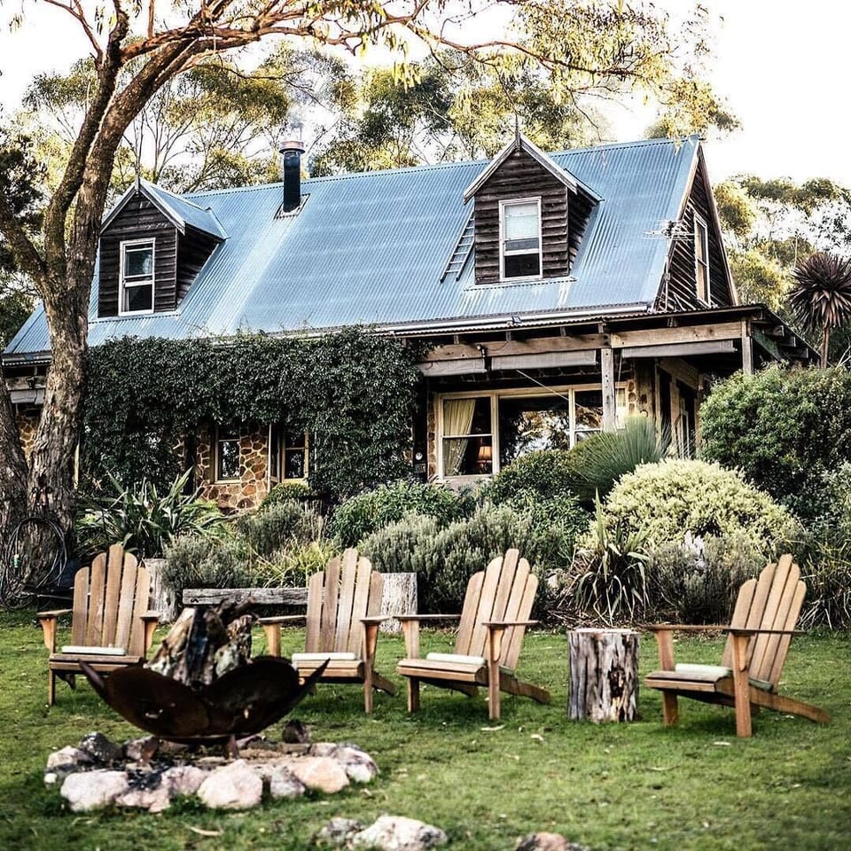 outdoor firepit ovelooks views