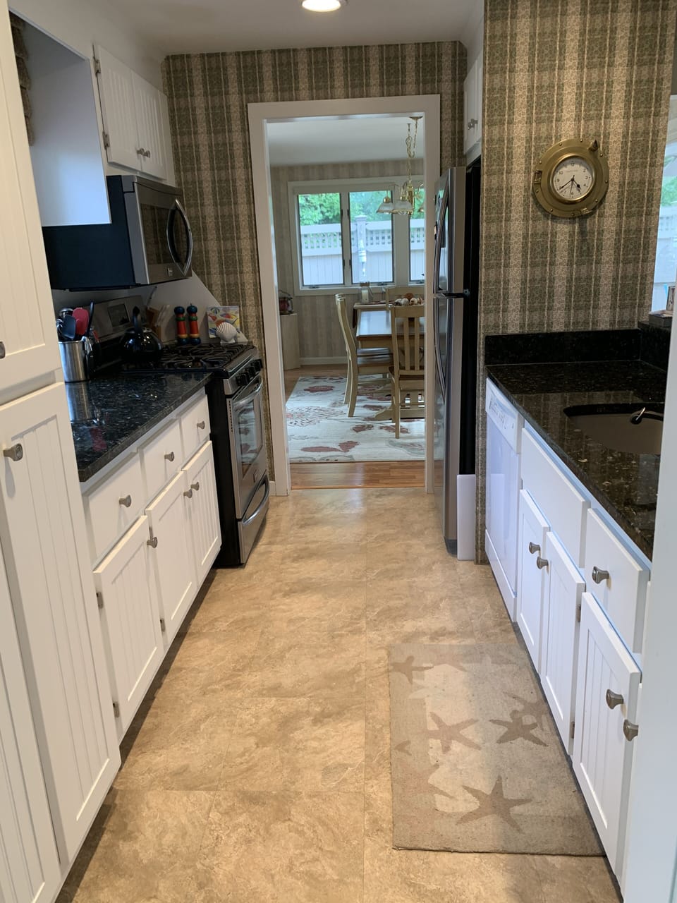 View from Kitchen into Dining Room