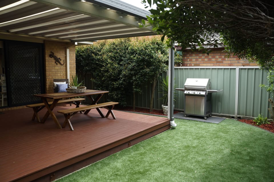 Outdoor deck and entertaining