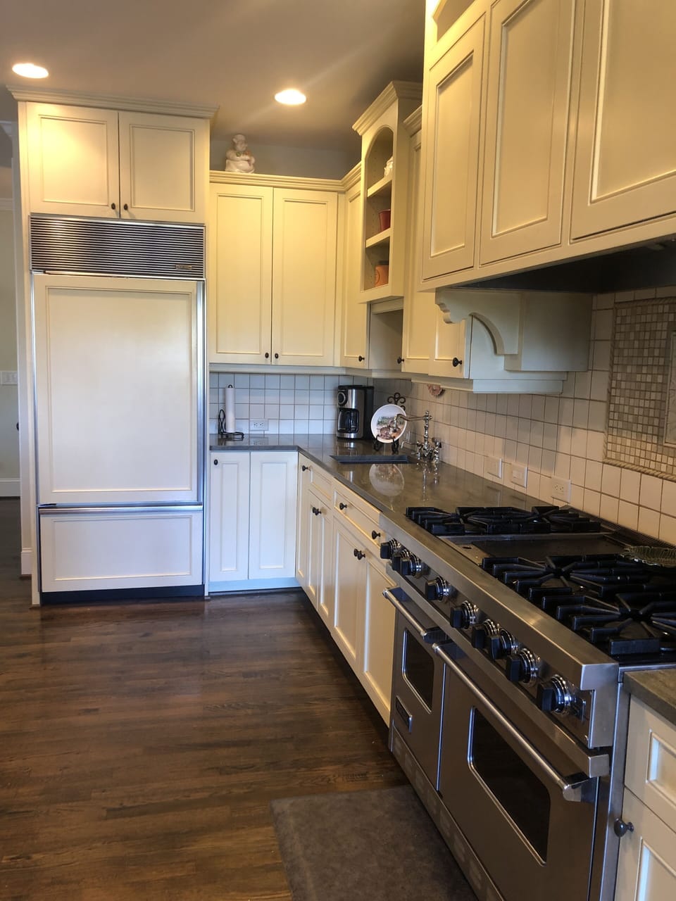 Gourmet Kitchen with Sub Zero Refrigerator and salad sink 