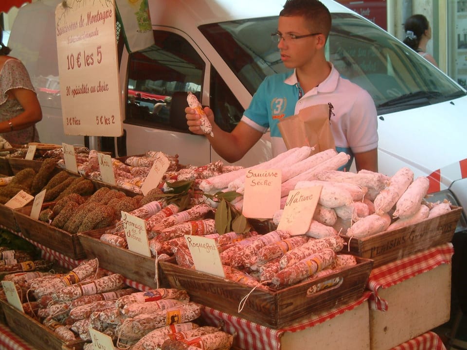 and the saucissons......yummy!