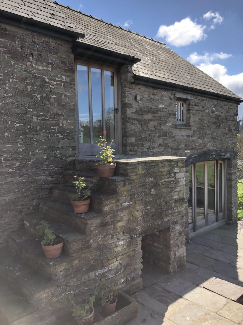 The original granary steps.