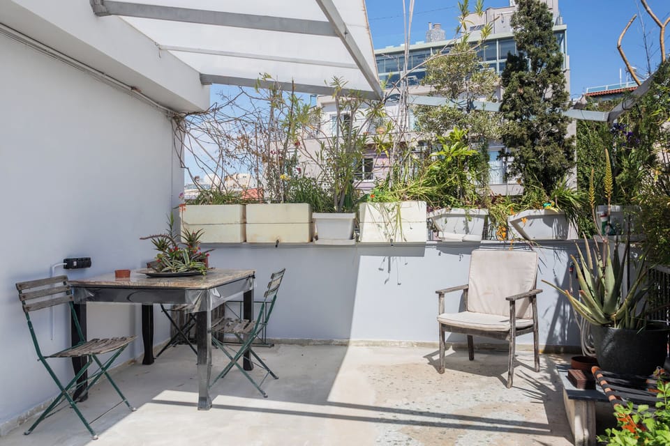 Shared rooftop terrace