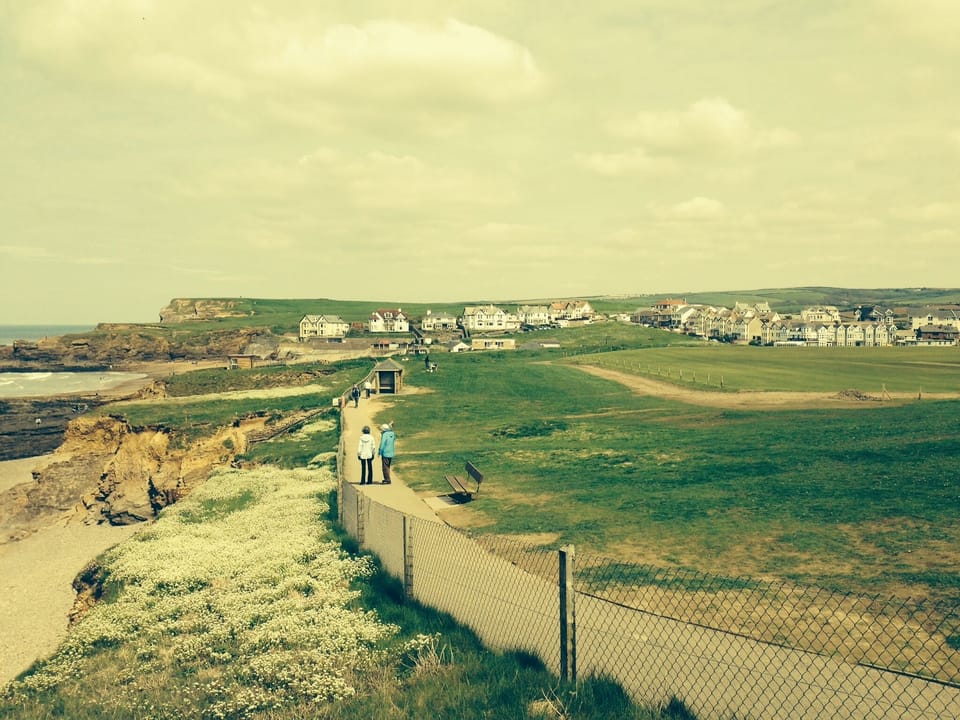 Coastal path from property down to Bude