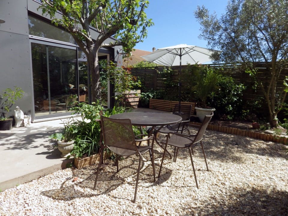 Back garden and terrace