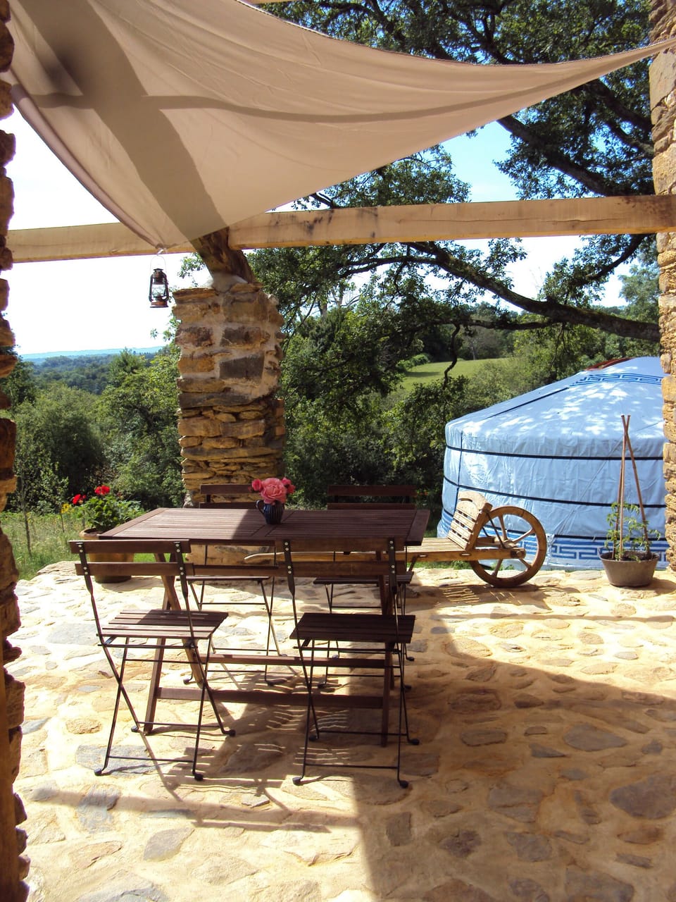 View of the Yurt from La Petite Grange