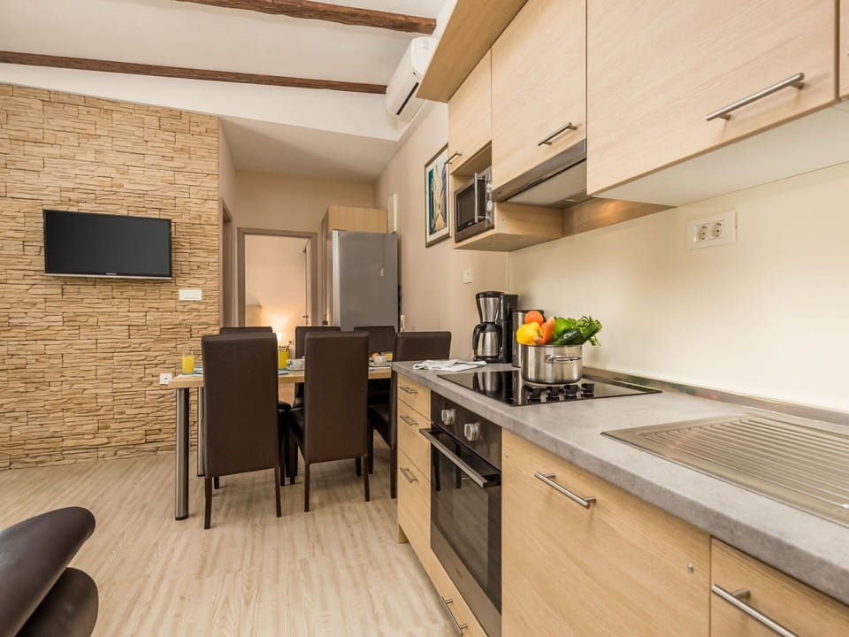Property, Room, Furniture, Yellow, Building, Interior Design, Kitchen, House, Real Estate, Countertop