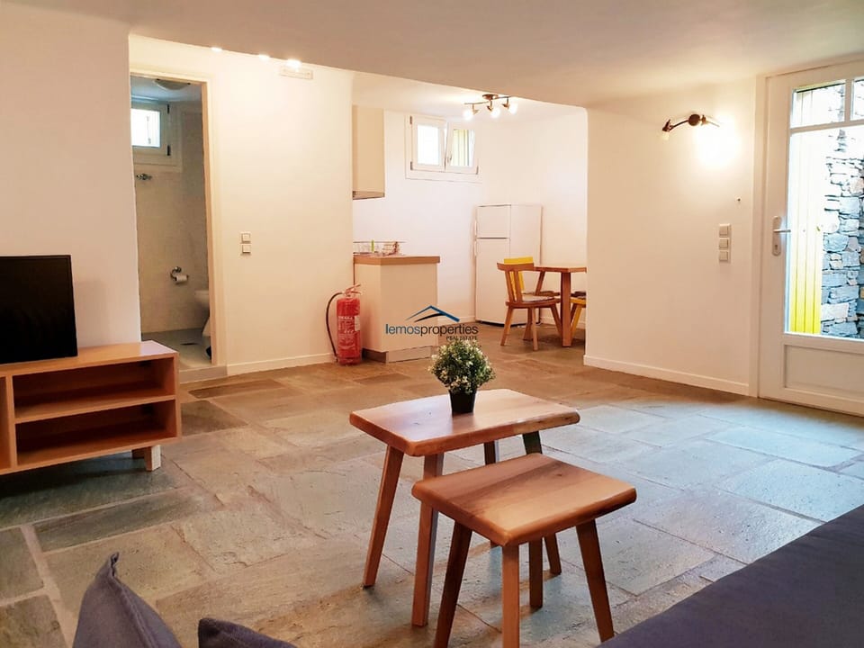 The living room on the lower ground floor