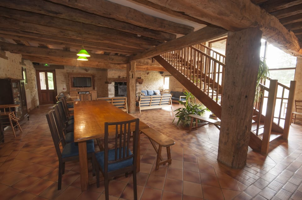 Main gite open plan dining area
