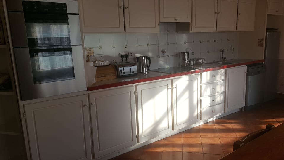 Well equipped Kitchen, double oven, Elec. hob, dishwasher,  
& 2 fridge/freezers