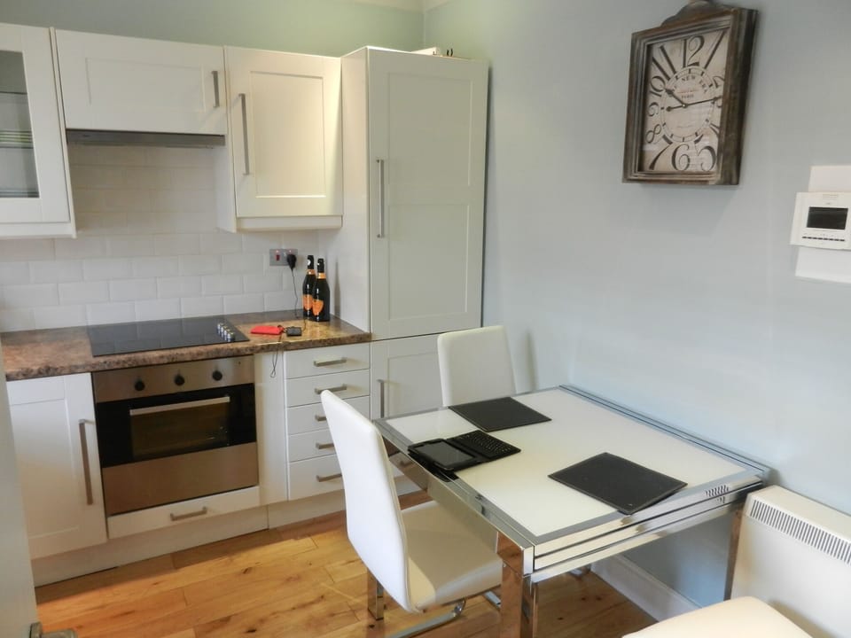 The flat has a good size 'eat in' kitchen