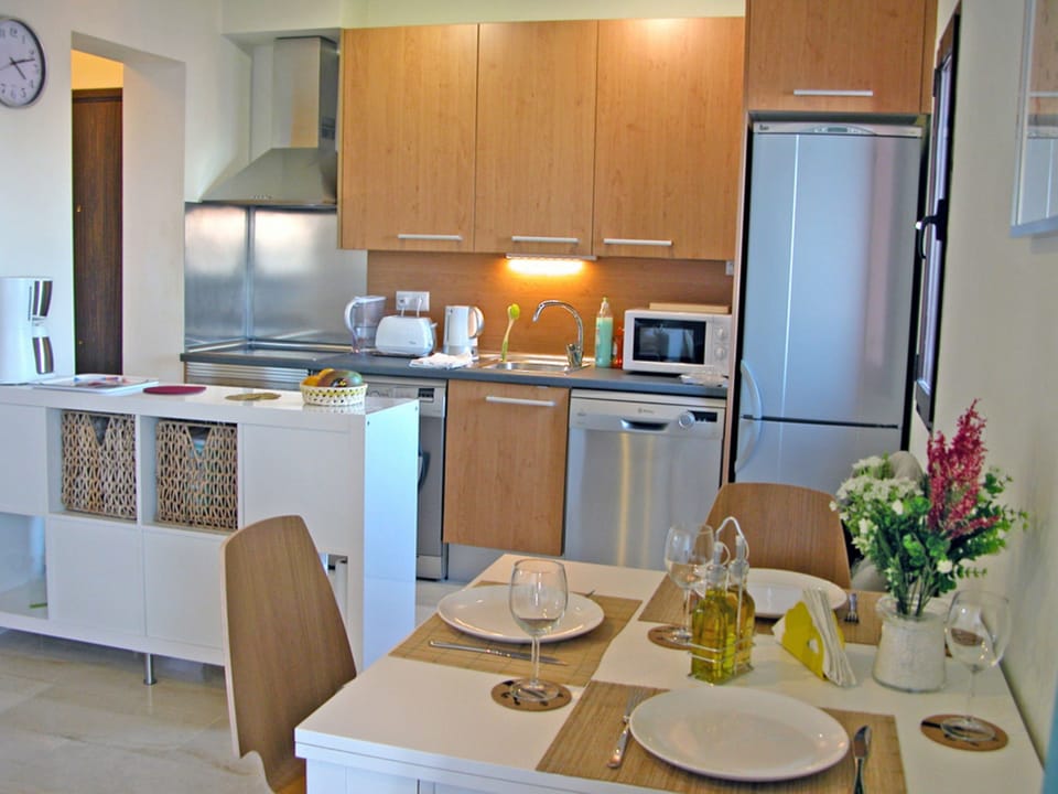 Dining area and kitchen
