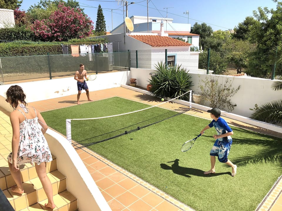 Private mini tennis court