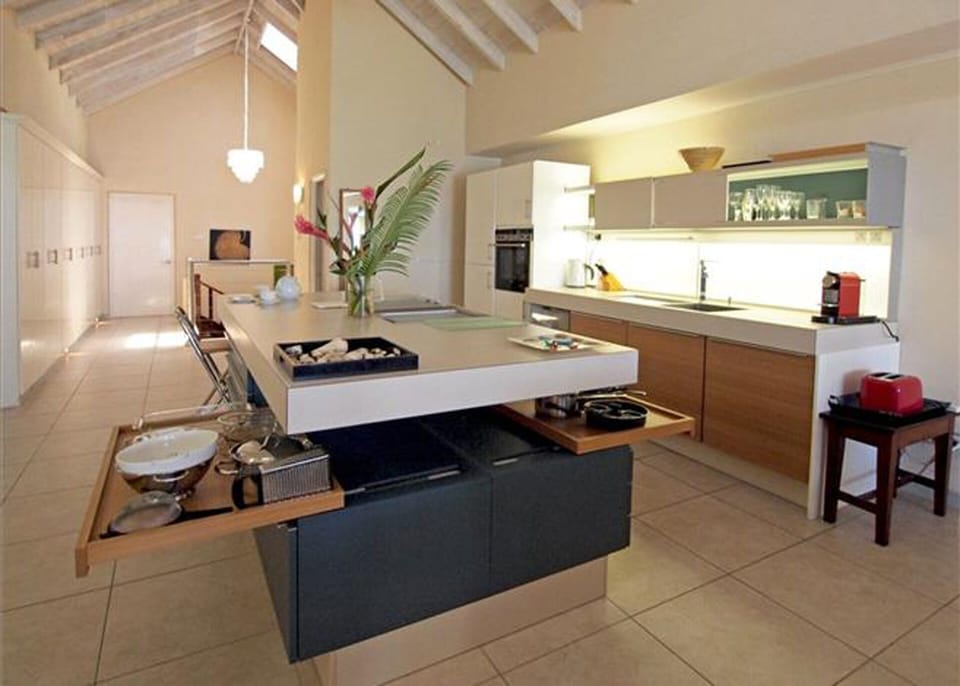 Kitchen with Nespresso machine
