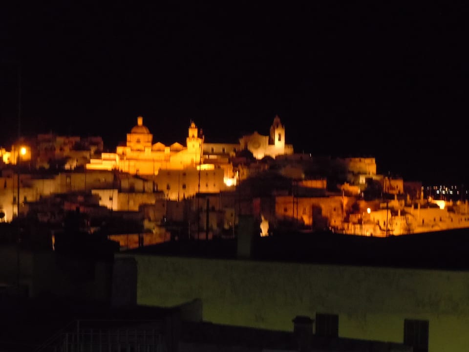 View from Terrace of Centro Storico at Night