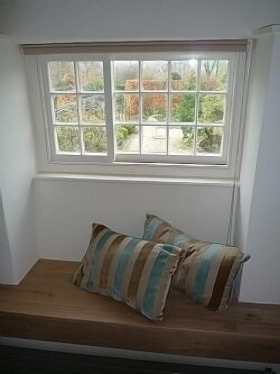 View from the bedroom window seat