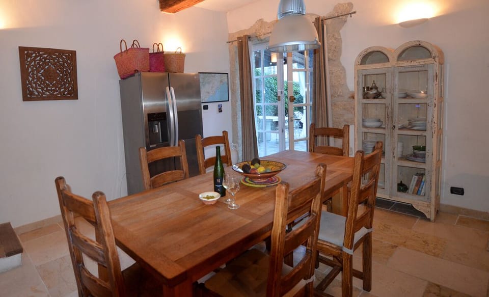 Kitchen leading to garden