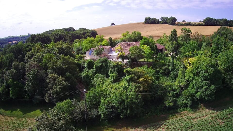 View of the house from a distance