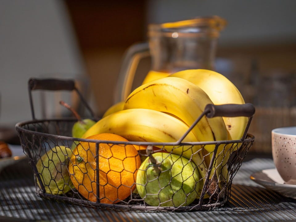 Fruit, Food, Produce, Tableware, Ingredient, Natural Foods, Banana, Basket