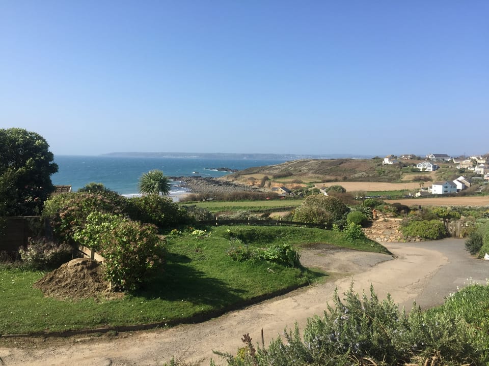 Quiet lane in front of Seawards leading to the beach