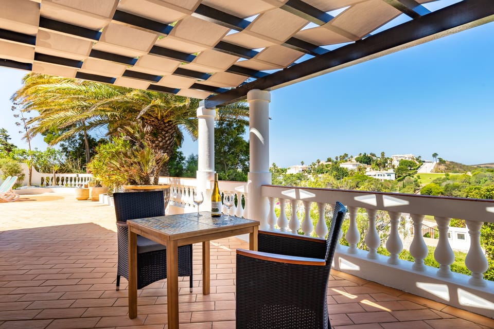 Shaded terrace area 