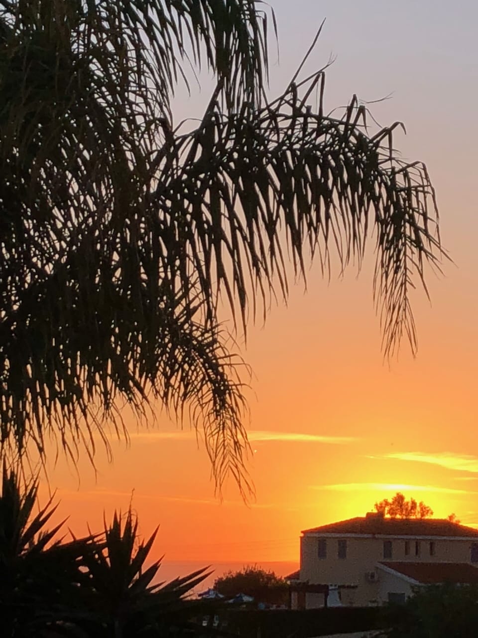 Sunset from the balcony