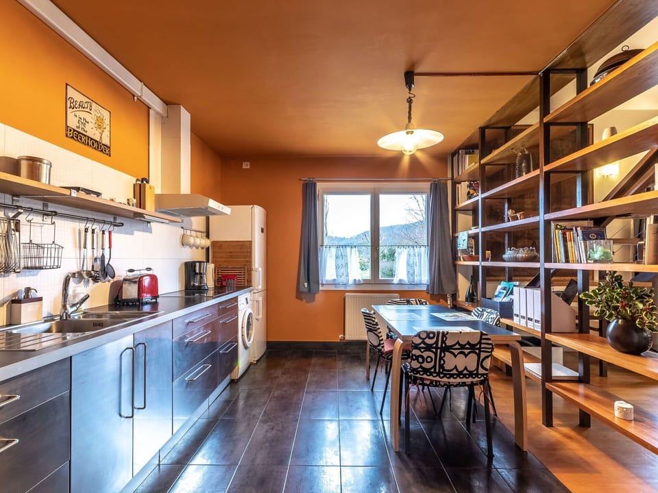 Furniture, Cabinetry, Table, Building, Countertop, Shelf, Wood, Shelving, Interior Design, House