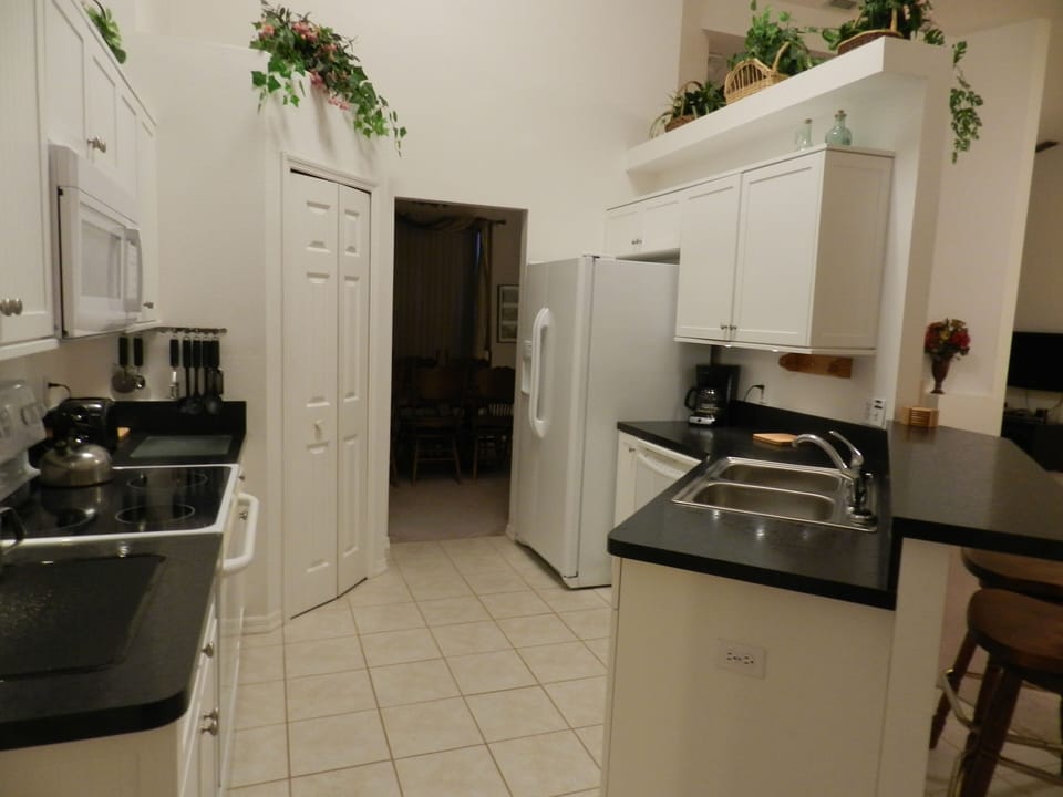 Well equipped kitchen including ice maker, dishwasher and waste disposal.