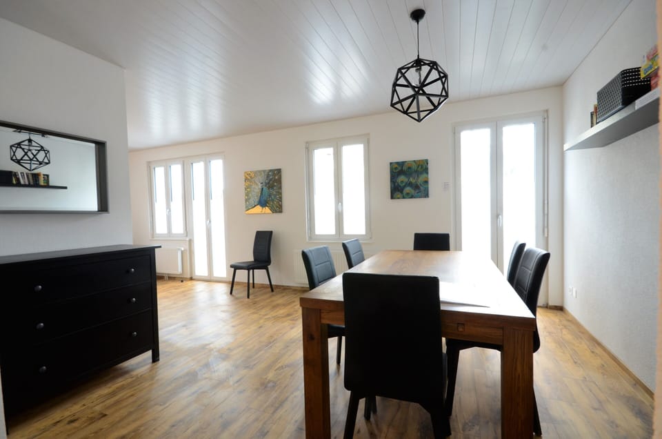 Open plan lounge dining room.  Seating for 10.