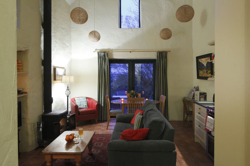 Living room at dusk