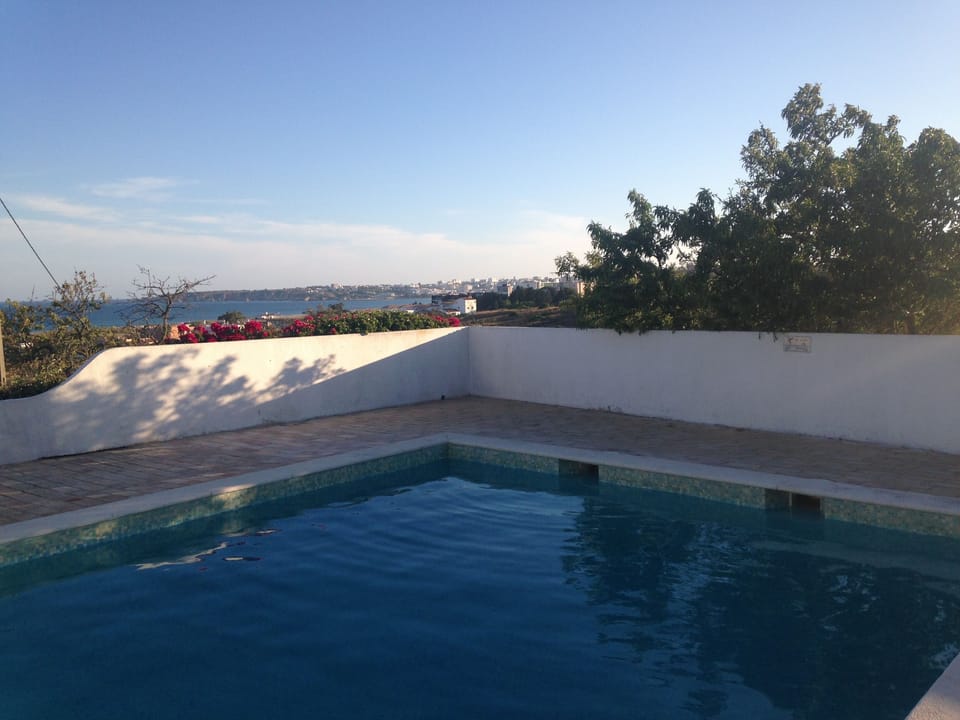Pool as the sun goes down