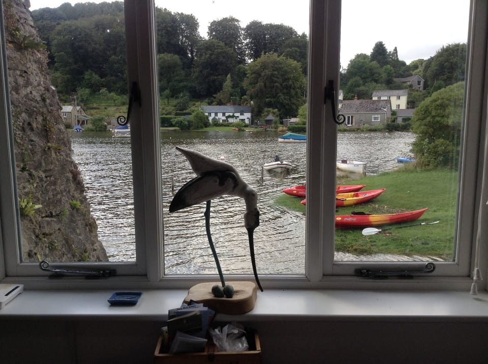 view from window at high tide