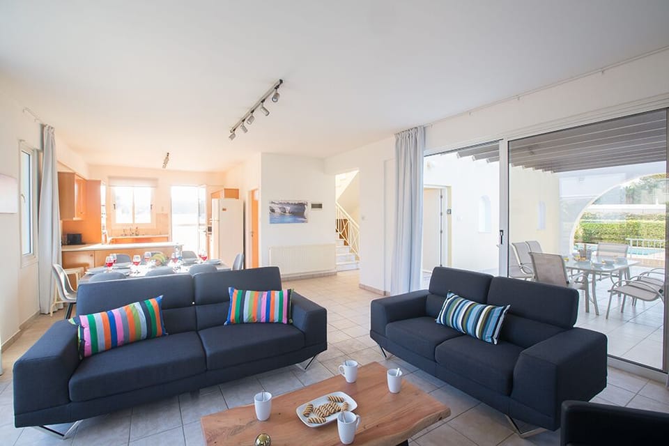 Living room with comfortable sofas