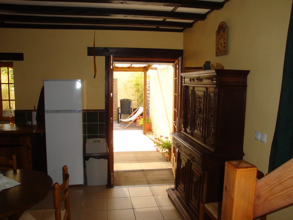 French doors leading onto the sunny terraces.