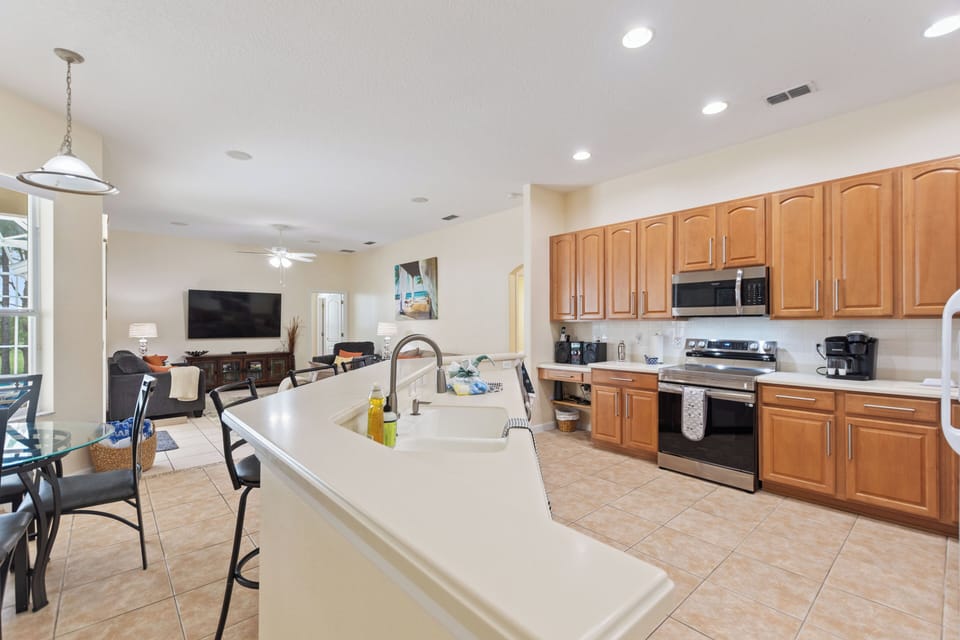 Kitchen with view to main sitting room