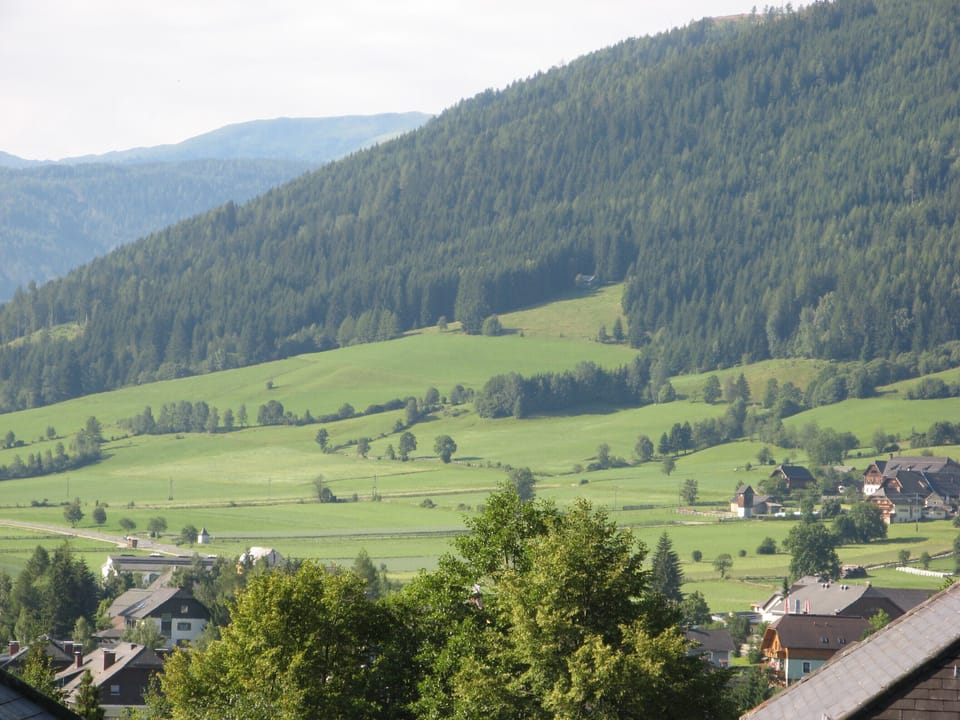 Enjoy mountain views from the balcony