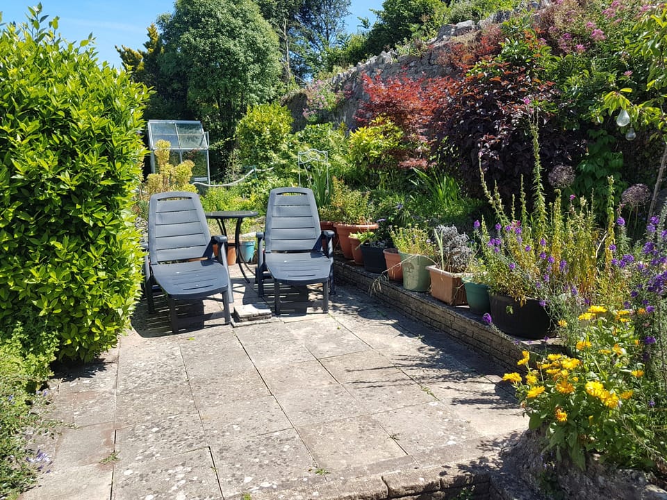 Enjoy the sunshine in cottage's walled garden